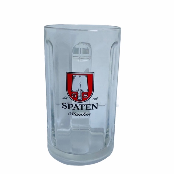 Spaten Munchen Heavy Dimpled Beer Mug & Tall Glass - Picture 4 of 7